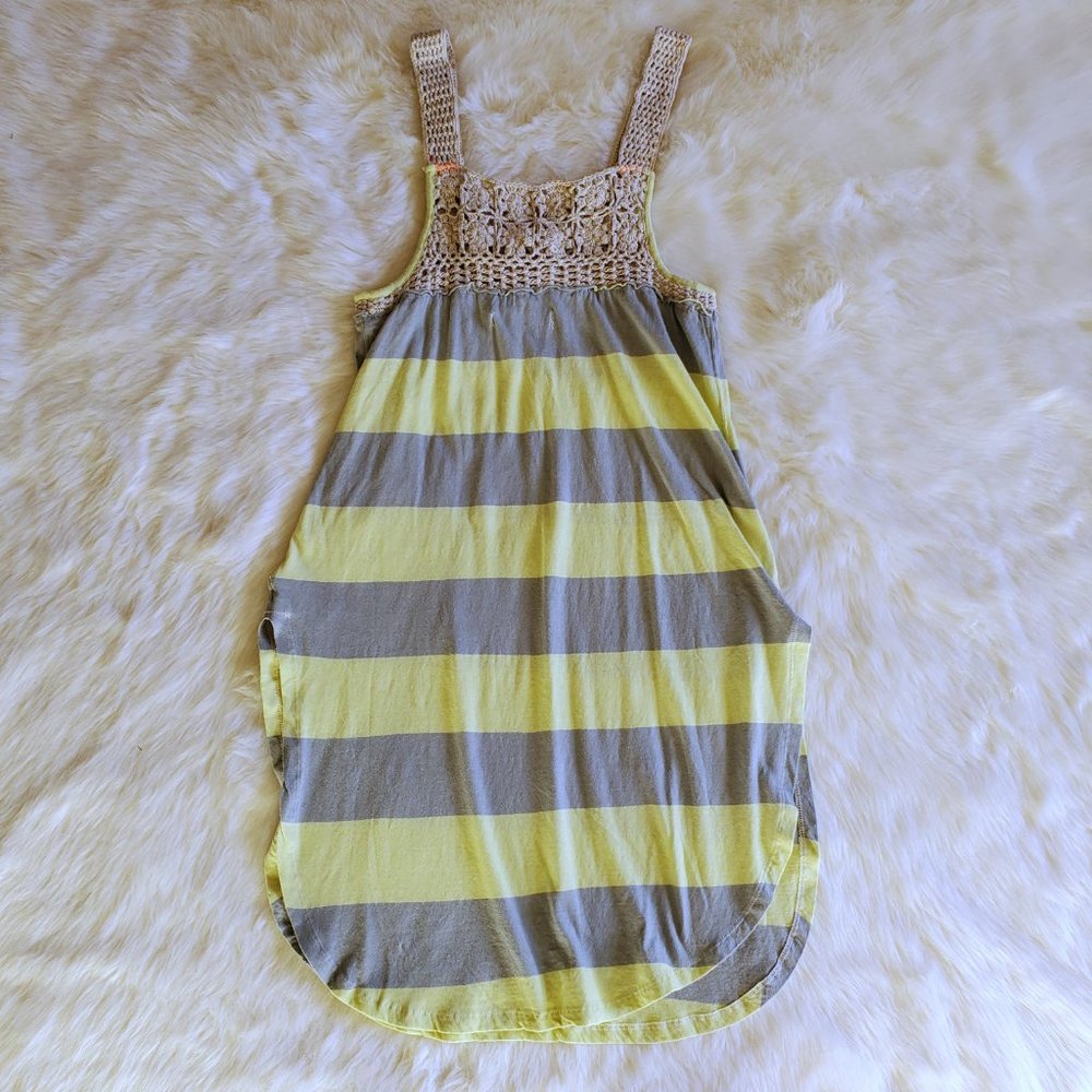 Free People Luca Crochet Stripe Tunic Tank XS NWT - Picture 8 of 15